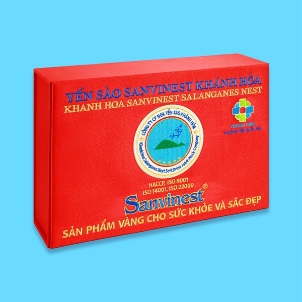 Hộp QT Yến sào Sanvinest Khánh Hòa chính hiệu tinh chế dạng tổ -Hộp 100g