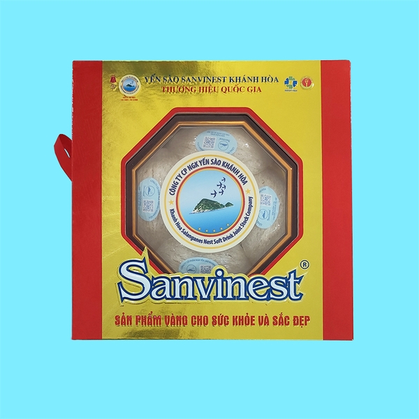 Hộp quà tặng Yến sào Sanvinest Khánh Hòa chính hiệu tinh chế dạng tổ - Hộp 20g