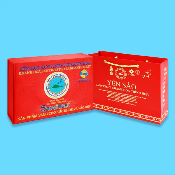 Hộp QT Yến sào Sanvinest Khánh Hòa chính hiệu tinh chế dạng tổ -Hộp 50g