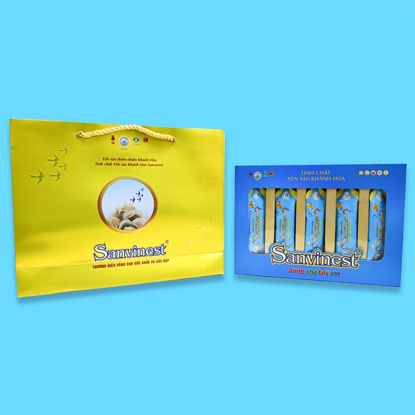 Hộp QT Tinh chất Yến sào Khánh Hòa Sanvinest dành cho trẻ em - 20 túi 25ml