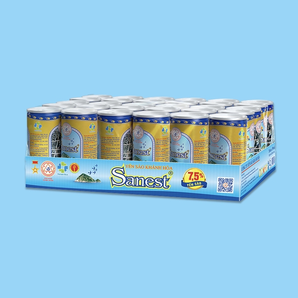 Nước yến sào Khánh Hòa Sanest khay 30 lon 190ml