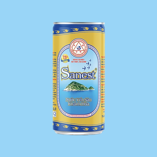 Nước yến sào Khánh Hòa Sanest lon 190ml