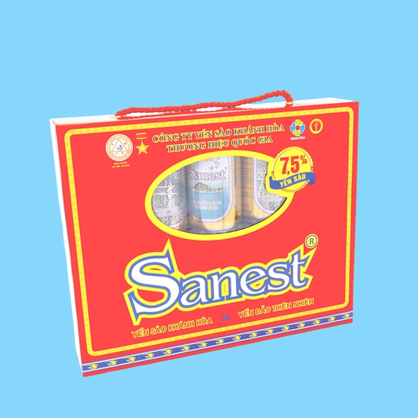Nước yến sào Khánh Hòa Sanest hộp 10 lon 190ml