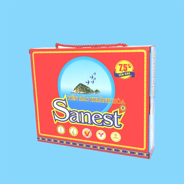 Nước yến sào Khánh Hòa Sanest hộp 10 lon 190ml