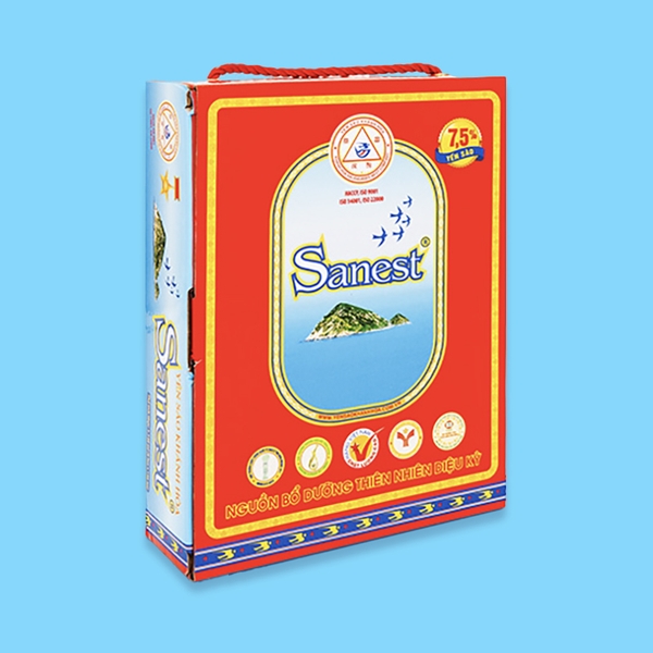 Nước yến sào Khánh Hòa Sanest hộp 6 lon 190ml