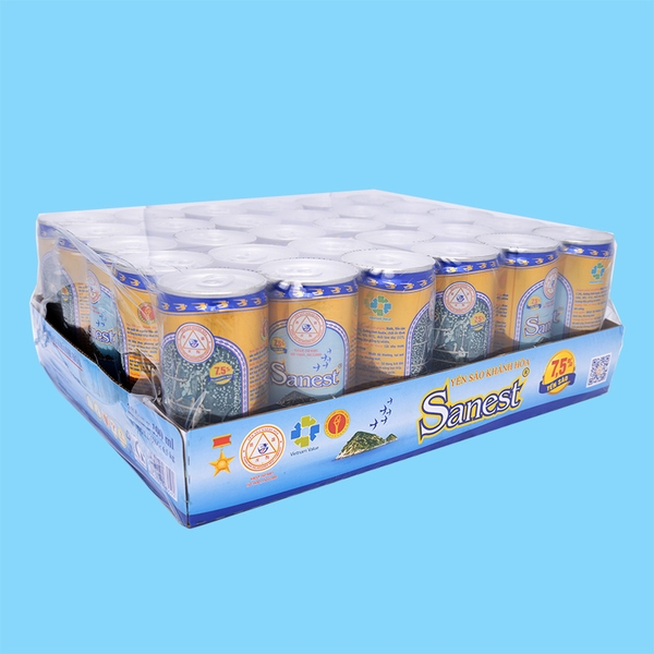Nước yến sào Khánh Hòa Sanest khay 30 lon 190ml