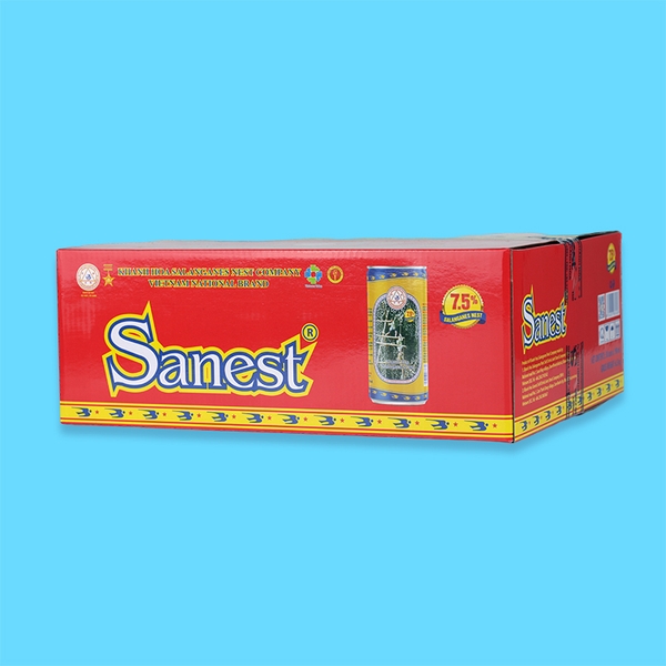 Nước yến sào Khánh Hòa Sanest thùng 30 lon 190ml
