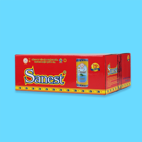 Nước yến sào Khánh Hòa Sanest thùng 30 lon 190ml