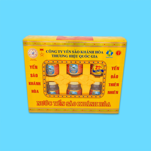 Nước yến sào Khánh Hòa Sanest hộp 6 lọ 70ml