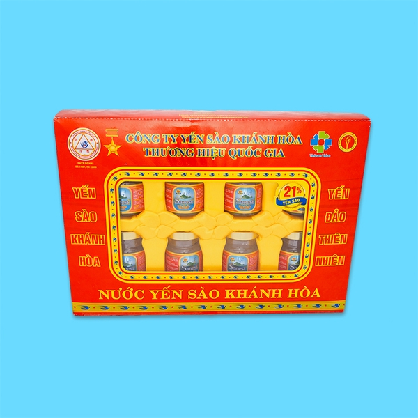 Nước yến sào Khánh Hòa Sanest hộp 8 lọ 70ml