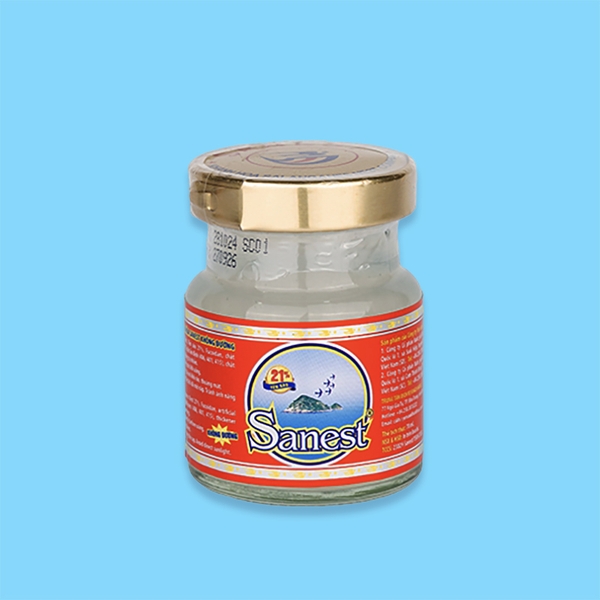 Nước yến sào Khánh Hòa Sanest không đường lọ 70ml