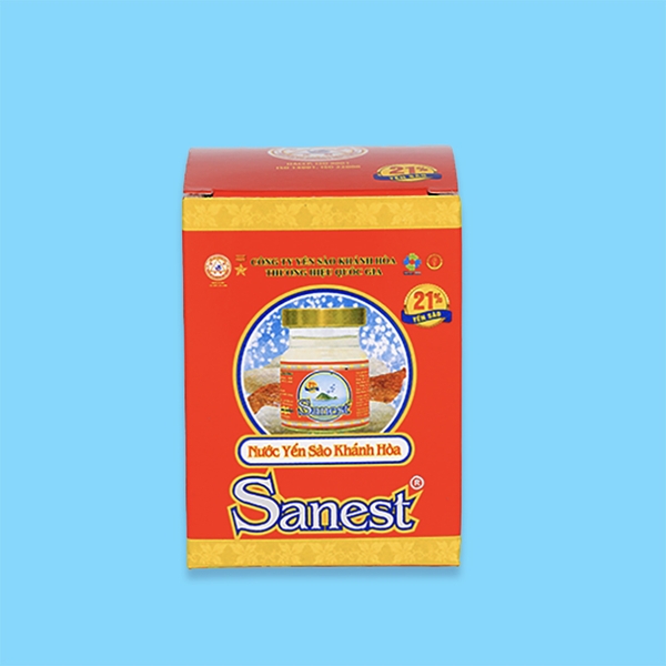 Nước yến sào Khánh Hòa Sanest không đường lọ 70ml