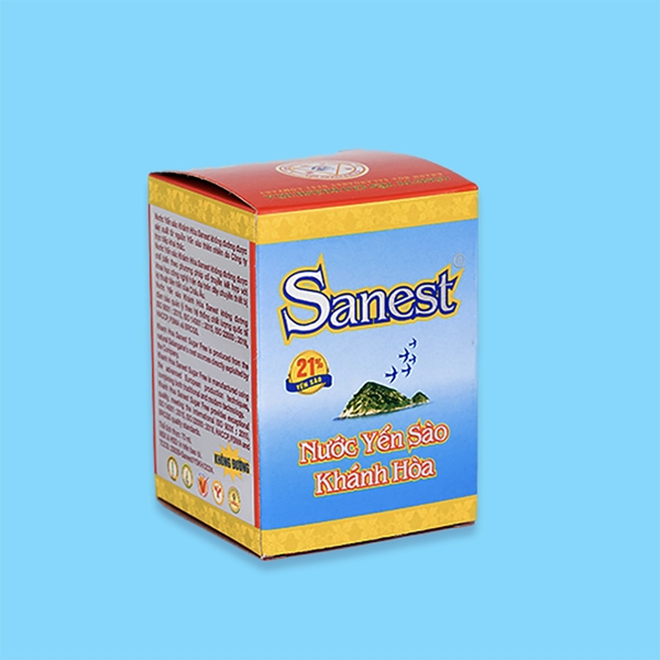 Nước yến sào Khánh Hòa Sanest không đường lọ 70ml