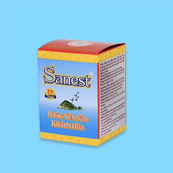 Nước yến sào Khánh Hòa Sanest không đường lọ 70ml