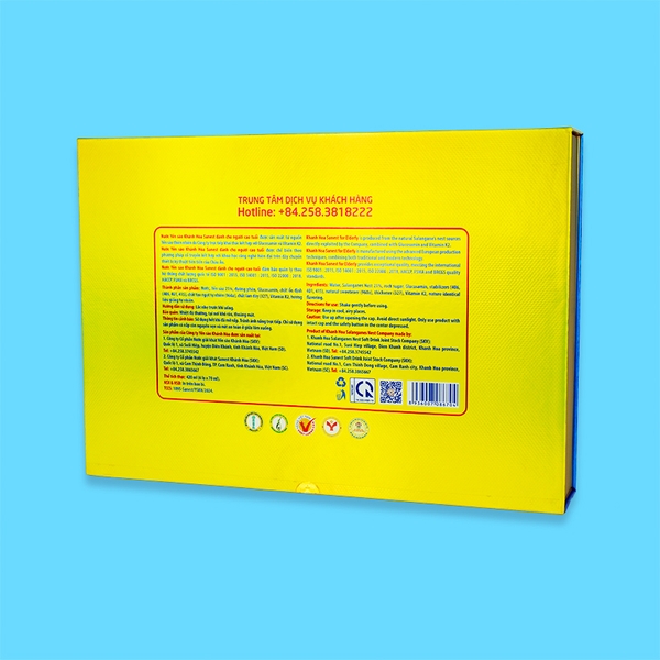 Nước yến sào Khánh Hòa Sanest dành cho người cao tuổi hộp 6 lọ 70ml