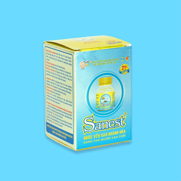 Nước yến sào Khánh Hòa Sanest không đường dành cho người cao tuổi lọ 70ml