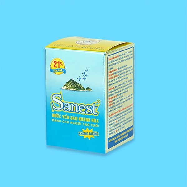 Nước yến sào Khánh Hòa Sanest không đường dành cho người cao tuổi lọ 70ml