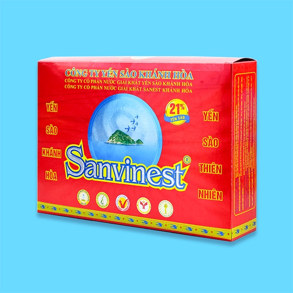 Nước yến sào Khánh Hòa Sanvinest hộp 8 lọ 70ml