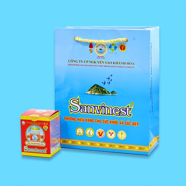 Nước yến sào Khánh Hòa Sanvinest không đường lọ 70ml