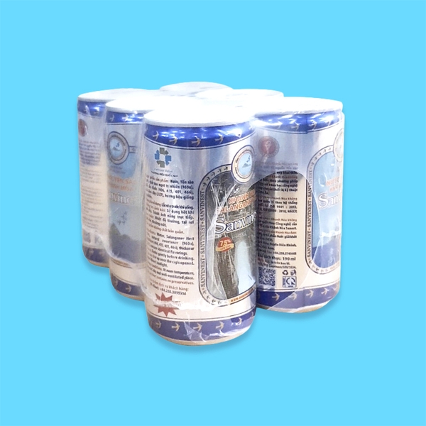 Nước yến sào Khánh Hòa Sanvinest không đường lốc 6 lon 190ml