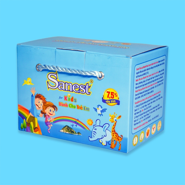 Nước yến sào Khánh Hòa Sanest dành cho trẻ em hộp 6 lon 190ml