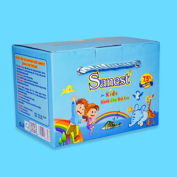 Nước yến sào Khánh Hòa Sanest dành cho trẻ em hộp 6 lon 190ml