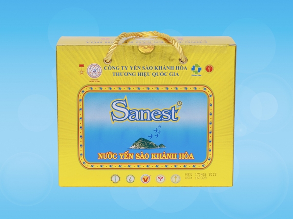 Nước yến sào Khánh Hòa Sanest hộp 6 lọ 70ml
