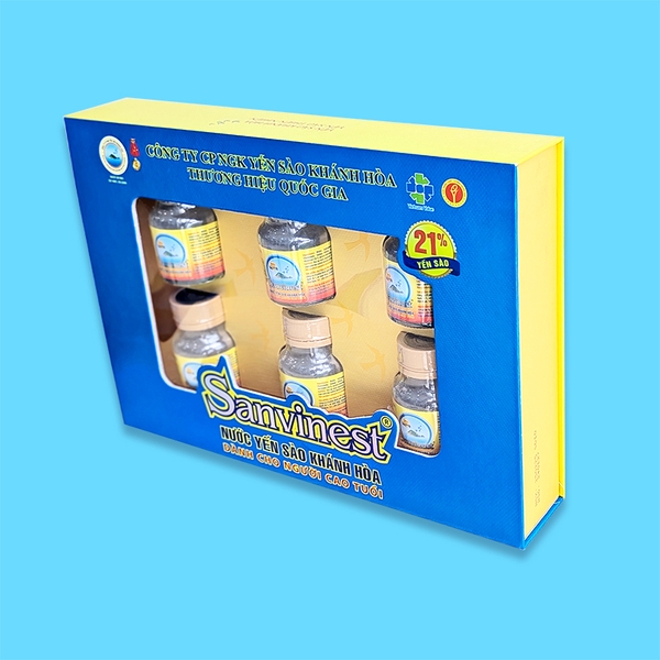 Nước yến sào Khánh Hòa Sanvinest dành cho người cao tuổi hộp 6 lọ 70ml