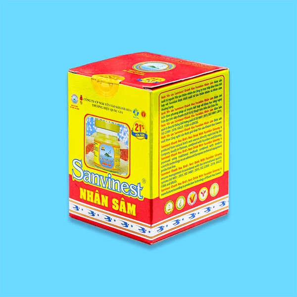 Nước yến sào Khánh Hòa Sanvinest Fucoidan nhân sâm lọ 70ml