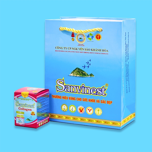 Nước yến sào Khánh Hòa Sanvinest Collagen lọ 70ml