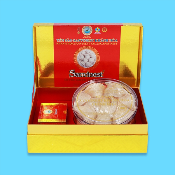 Yến sào Sanvinest Khánh Hòa chính hiệu nguyên tổ sơ chế 100g