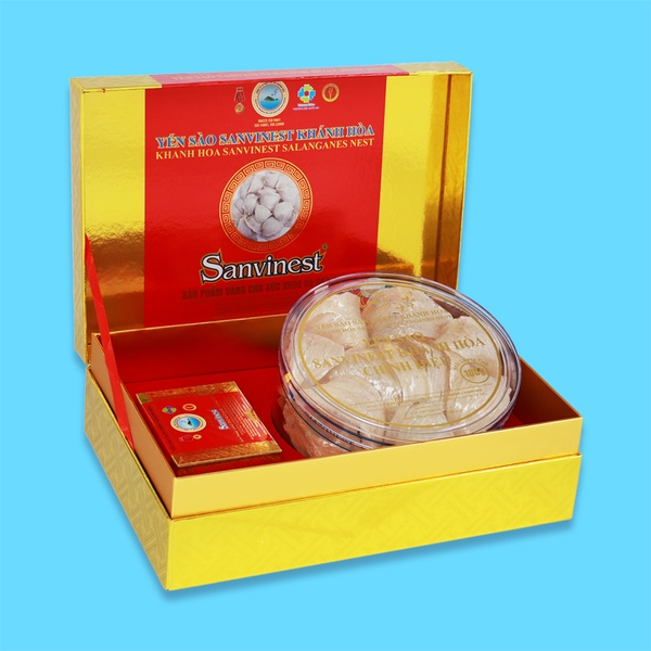 Yến sào Sanvinest Khánh Hòa chính hiệu nguyên tổ sơ chế 100g