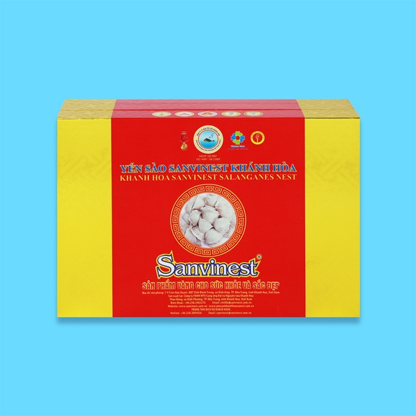 Yến sào Sanvinest Khánh Hòa chính hiệu nguyên tổ sơ chế 100g