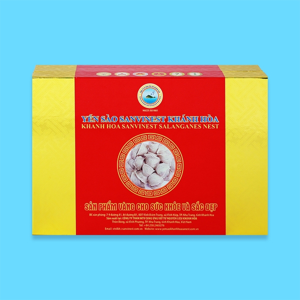 Yến sào Sanvinest Khánh Hòa chính hiệu nguyên tổ sơ chế 50g