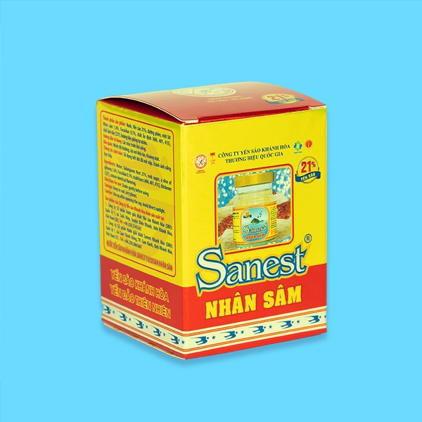 Nước yến sào Khánh Hòa Sanest Fucoidan nhân sâm lọ 70ml