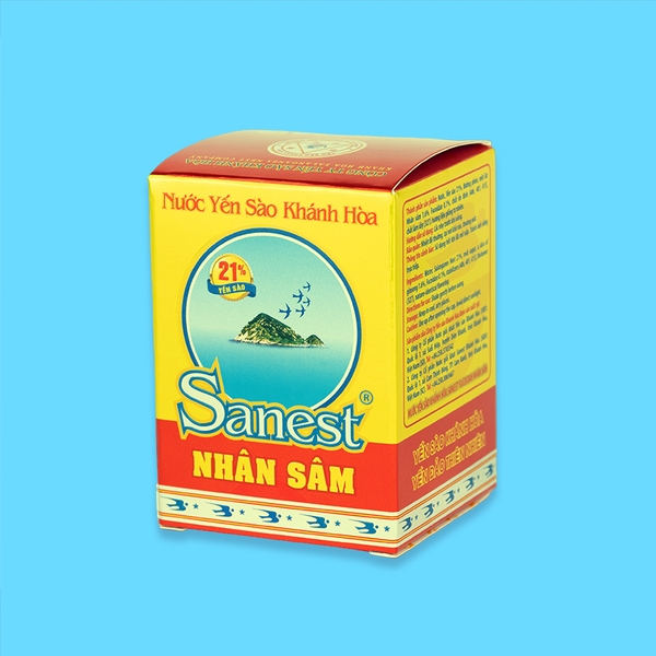 Nước yến sào Khánh Hòa Sanest Fucoidan nhân sâm lọ 70ml