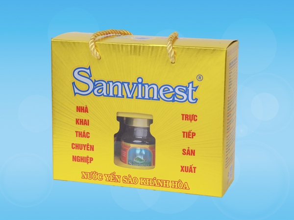 Nước yến sào Khánh Hòa Sanvinest hộp 6 lọ 70ml