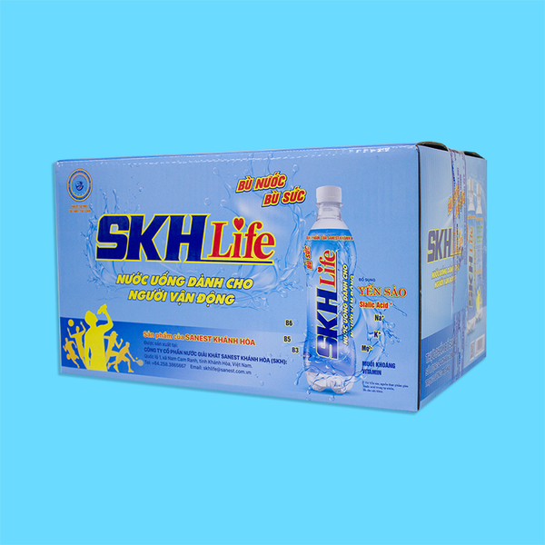 Nước uống dành cho Người vận động SKHLife Thùng 24 chai 390ml