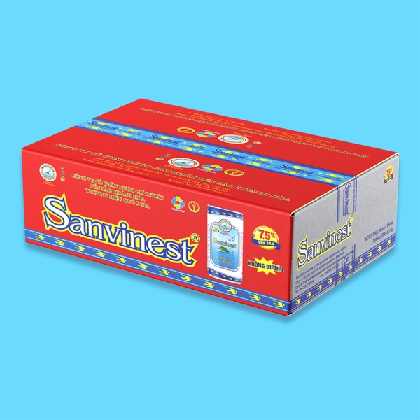 Nước yến sào Khánh Hòa Sanvinest không đường thùng 30 lon 190ml