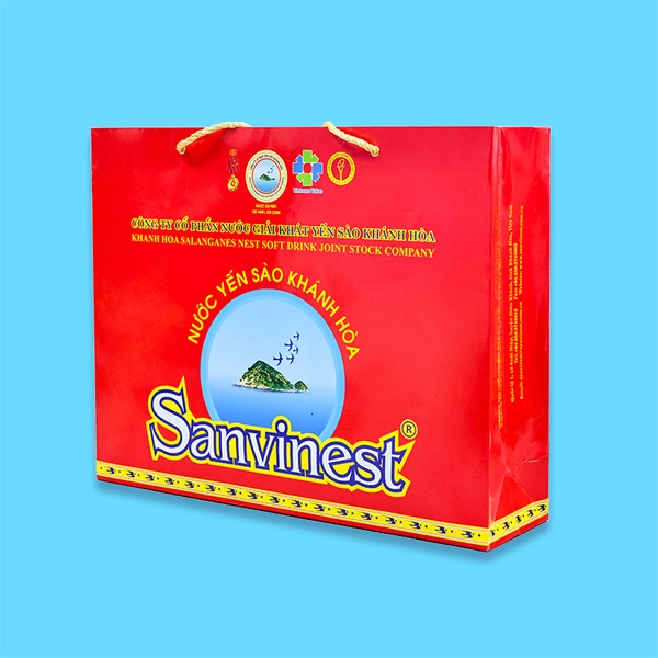Nước yến sào Khánh Hòa Sanvinest hộp 8 lọ 70ml