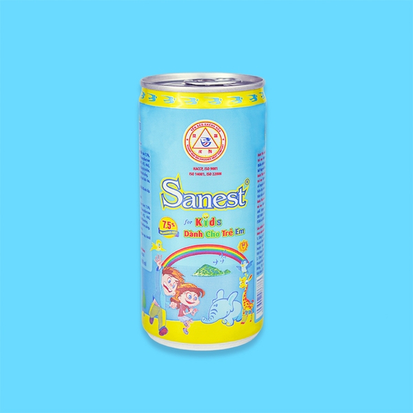 Nước yến sào Khánh Hòa Sanest dành cho trẻ em lon 190ml