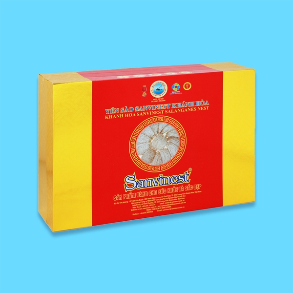 Yến sào Sanvinest Khánh hòa chính hiệu tinh chế dạng tổ 100g