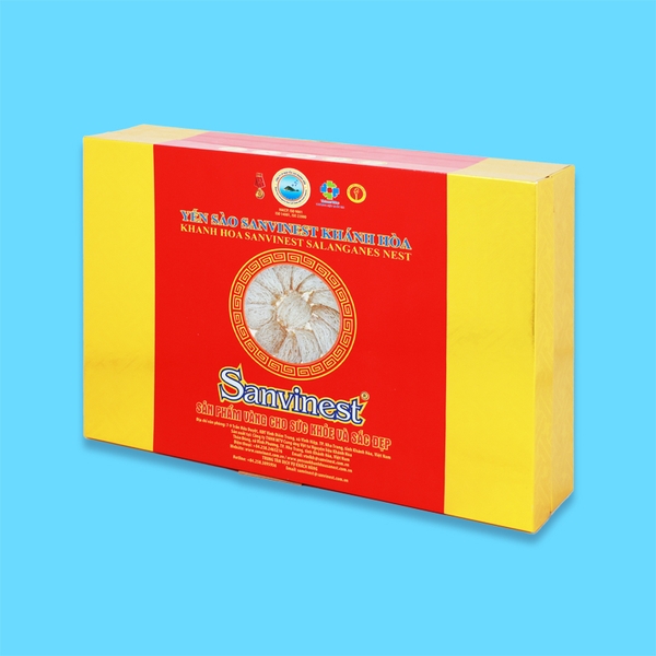Yến sào Sanvinest Khánh hòa chính hiệu tinh chế dạng tổ 100g