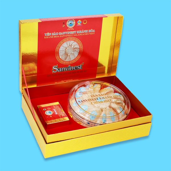 Yến sào Sanvinest Khánh hòa chính hiệu tinh chế dạng tổ 100g