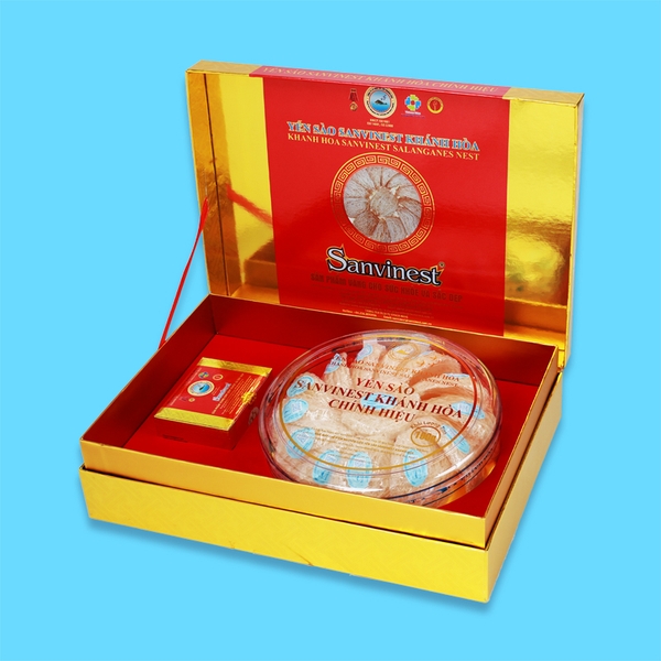 Yến sào Sanvinest Khánh hòa chính hiệu tinh chế dạng tổ 100g