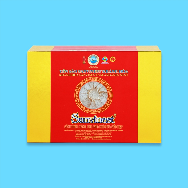 Yến sào Sanvinest Khánh hòa chính hiệu tinh chế dạng tổ 100g