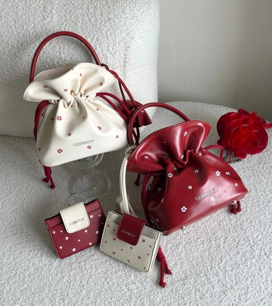 Túi Đồng Tiền CEMMERY Coiny Bloom Bag - Red