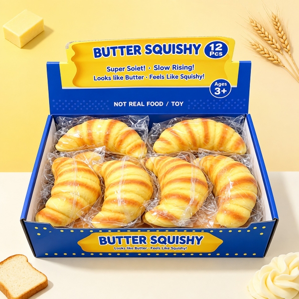 Đồ chơi squishy tăng chậm bánh sừng bò SP3904