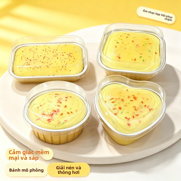 Squishy bánh ngọt hộp nhựa 1230-1231
