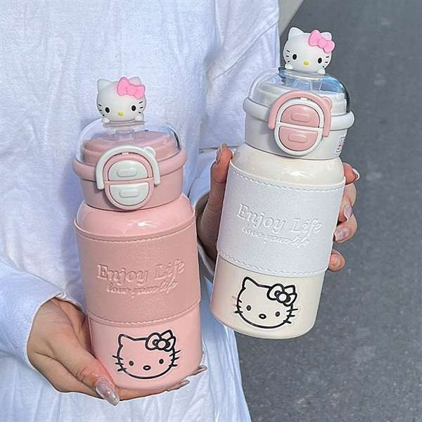 Bình nước Kitty Macaroon NHIỀU MÀU